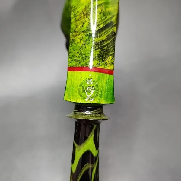 Mutcat Green Calabash Handmade Pipe, New - Image 8