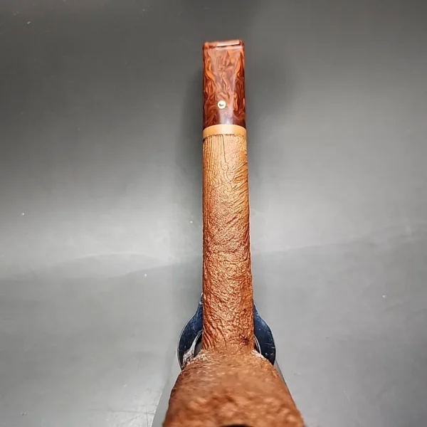 JT Cooke 2002 Magnum Sandblasted Stack Estate Briar Pipe, Unsmoked - Image 8