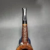 Charatan's Make Free Hand Relief Sandblasted Dublin Estate Briar Pipe, English Estates - Image 8