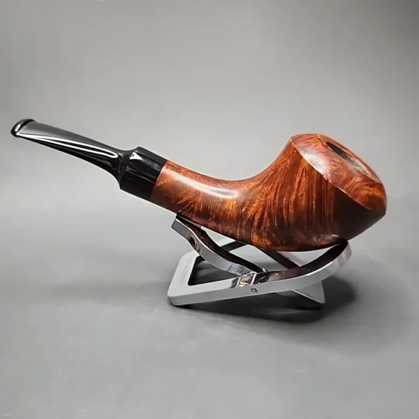 Andreas Bennwik Smooth Bent Horn Handmade Estate Briar Pipe, Unsmoked - Image 7