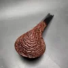 JT Cooke Large Sandblasted Squat Bulldog Estate Briar Pipe, American Estates - Image 9