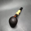 Ernie Markle Sandblasted Bamboo Lovat Estate Briar Pipe, American Estates - Image 9