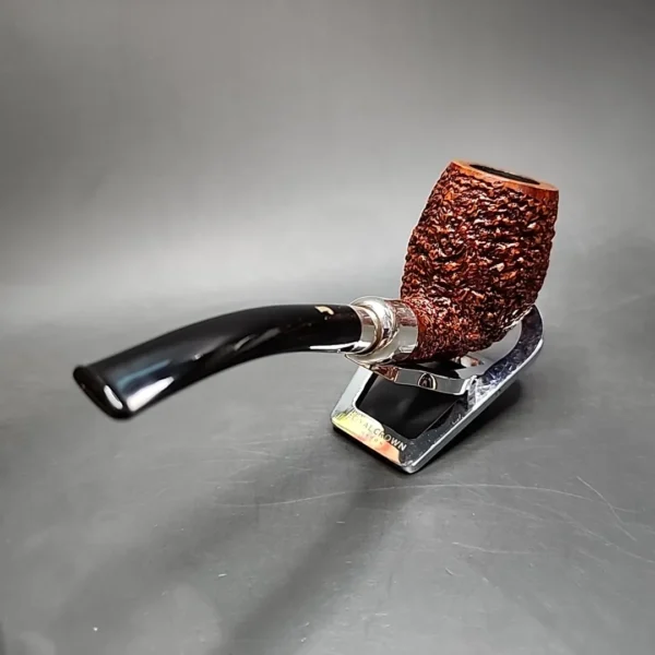 Ser Jacopo R1 Rusticated Bent Egg Estate Briar Pipe, Italian Estates - Image 9