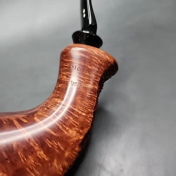2001 Clarence Mickles Freehand Horn Handmade Estate Briar Pipe, Unsmoked - Image 9