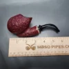 HS Studio Sandblasted Pitcher Estate Briar Pipe, Unsmoked - Image 9