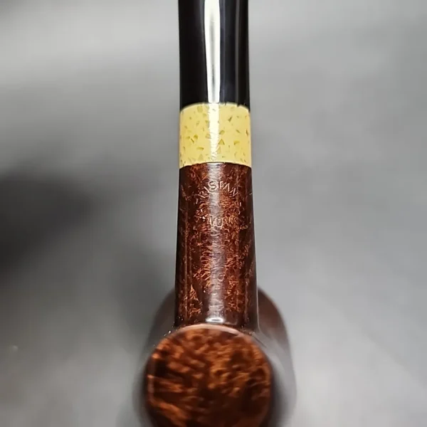 Pipe Tristan Smooth Drunken Poker Sitter Handmade Briar Pipe, New - Image 9