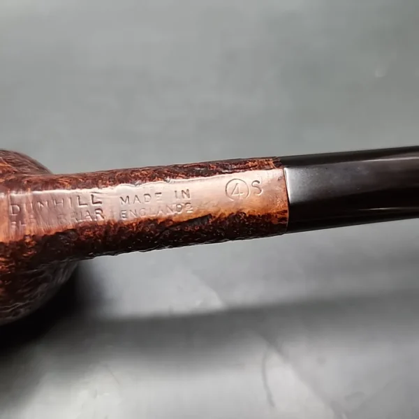 1956 Dunhill Shell K 4S Sandblasted Apple Estate Briar Pipe, English Estates - Image 9