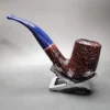 Savinelli Unica U61 Rusticated Bent Billiard Briar Pipe, 6mm, New - Image 9
