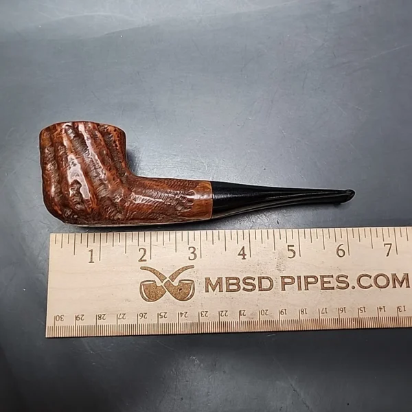 Mincer Era Custom-Bilt Rusticated Pot Estate Briar Pipe, American Estates - Image 9