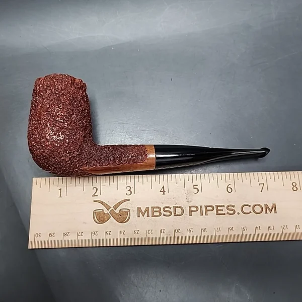 1999 Clarence Mickles Large Rusticated Billiard Estate Briar Pipe, American Estates - Image 9