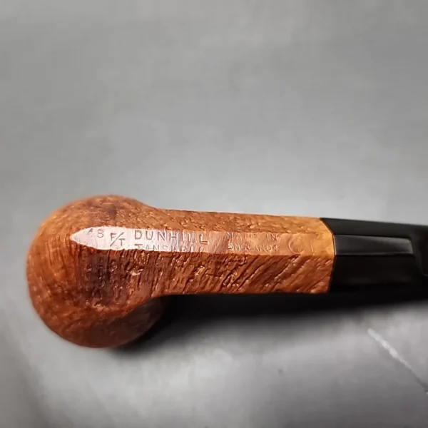 1964 Dunhill Tanshell 48 Sandblasted Bulldog Estate Briar Pipe, English Estates - Image 9