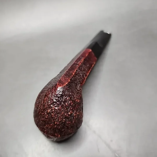 1958 Dunhill Shell ODA 837 Sandblasted Bulldog Estate Briar Pipe, English Estates - Image 9