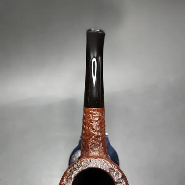 HTL Sandblasted Bent Apple Estate Briar Pipe, English Estates - Image 9