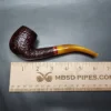 Savinelli 2024 Saint Nicholas 602 KS Rusticated Bent Billiard Briar Pipe, 6mm, New - Image 9