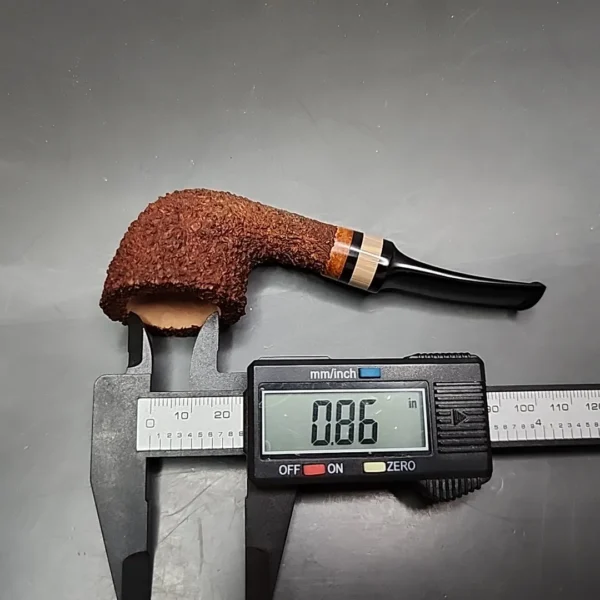Preston Rogers Rusticated Nosewarmer Pot Handmade Briar Pipe, New - Image 9
