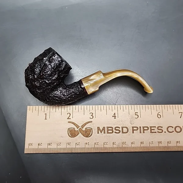 Savinelli Estella Rusticated Oom Paul Estate Briar Pipe, Unsmoked - Image 9
