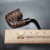Oom Paul Sitter Rusticated Estate Briar Pipe, Italian Estates - Image 9