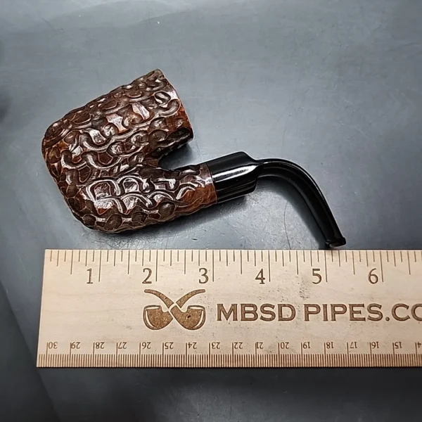 Oom Paul Sitter Rusticated Estate Briar Pipe, Italian Estates - Image 9