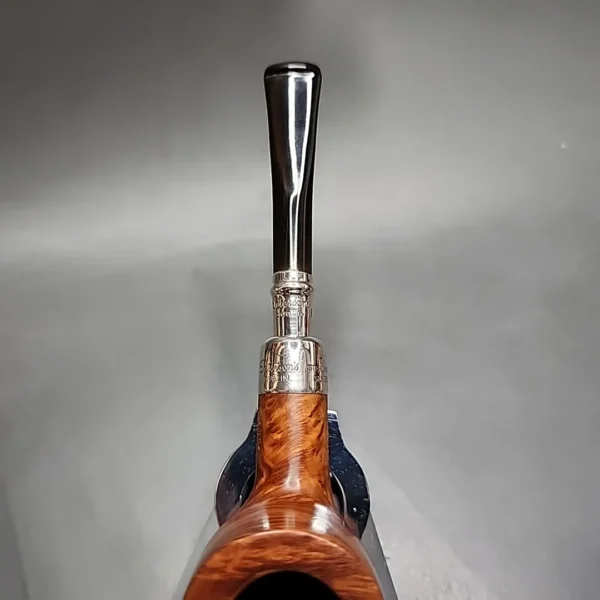 Peterson Spigot Natural 606 Smooth Straight Pot Estate Briar Pipe, Irish Estates - Image 9