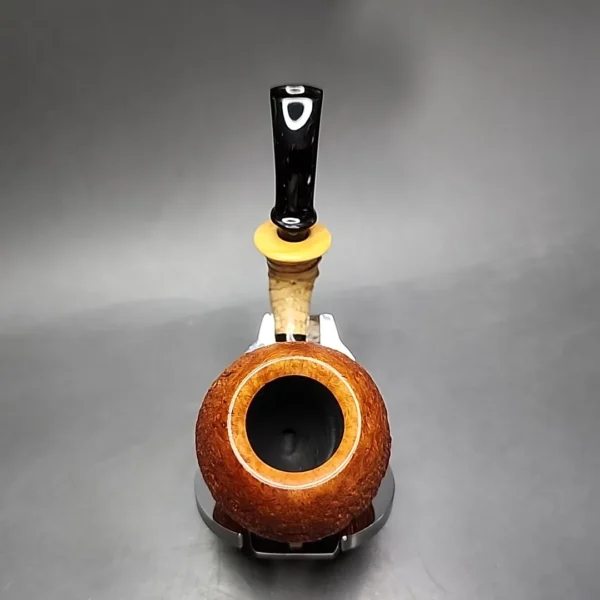 Doctor's Pipes Flash Grade Sandblasted Acorn Handmade Briar Pipe, New - Image 9