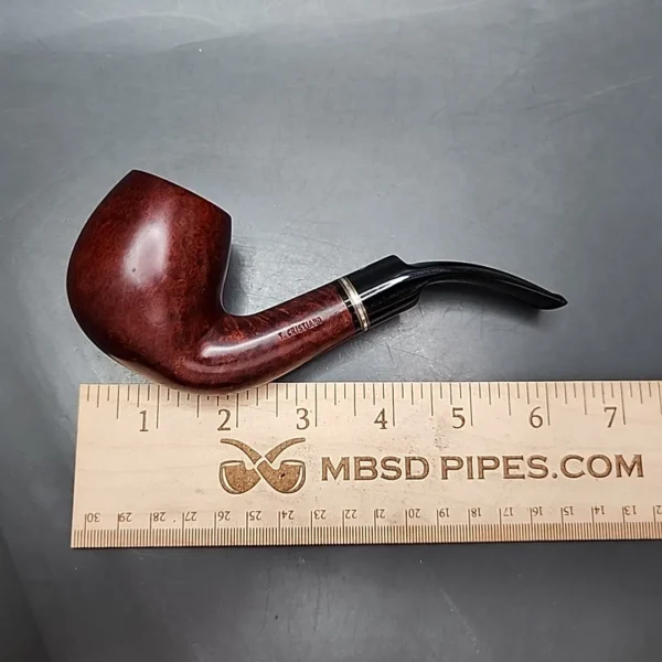 Thomas Cristiano Smooth Bent Brandy Estate Briar Pipe, Unsmoked - Image 9