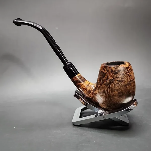 Castello "Castello" KKKK Smooth Bent Egg Estate Briar Pipe, Italian Estates - Image 9
