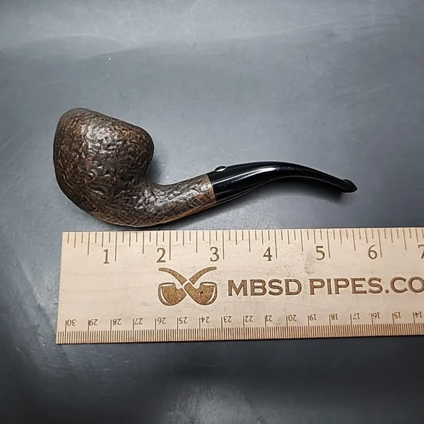 Aldo Velani Barolo Sandblasted Pear Estate Briar Pipe, Unsmoked - Image 10