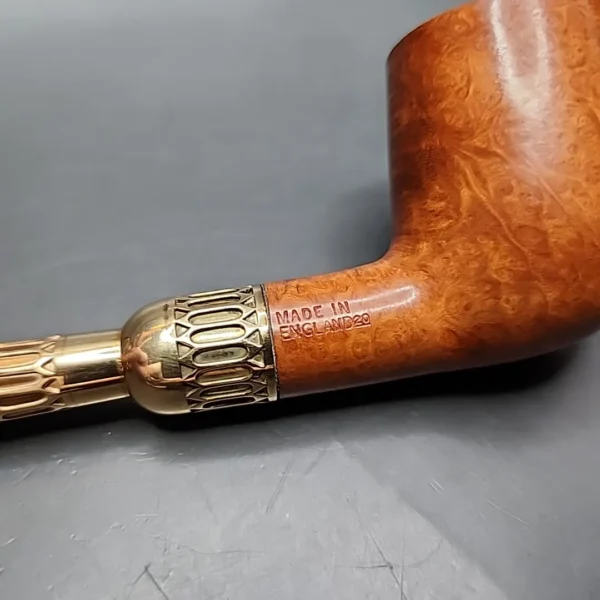 1980 Dunhill 51033 18k Gold Spigot Billiard Estate Briar Pipe, Unsmoked - Image 10