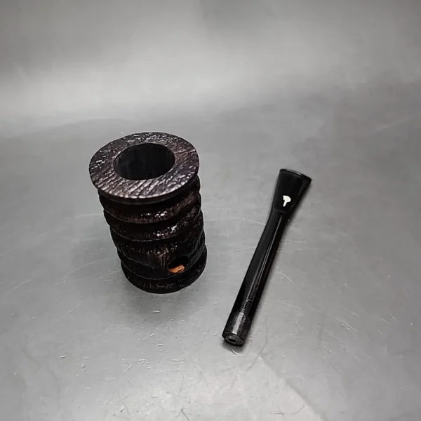 Mastro Geppetto Rusticated Poker Estate Briar Pipe, Unsmoked - Image 10