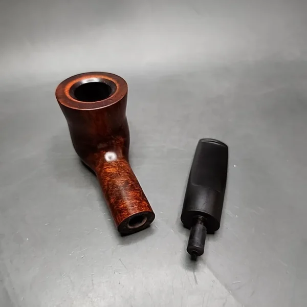 Roma Smooth Straight Vase Estate Briar Pipe, Unsmoked - Image 10