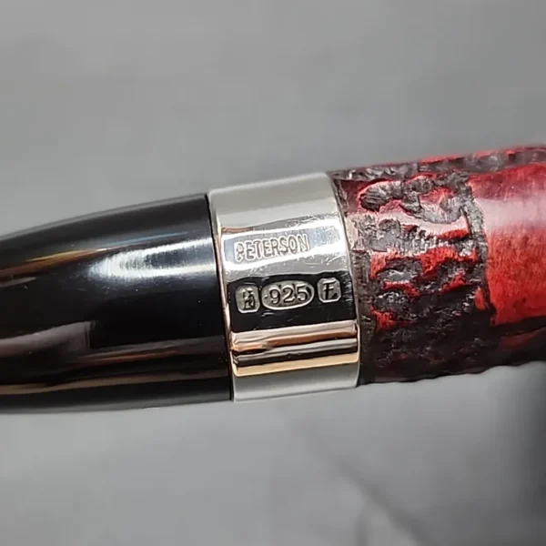 2016 Peterson House Pipe Rusticated Billiard Estate Briar Pipe, Irish Estates - Image 10