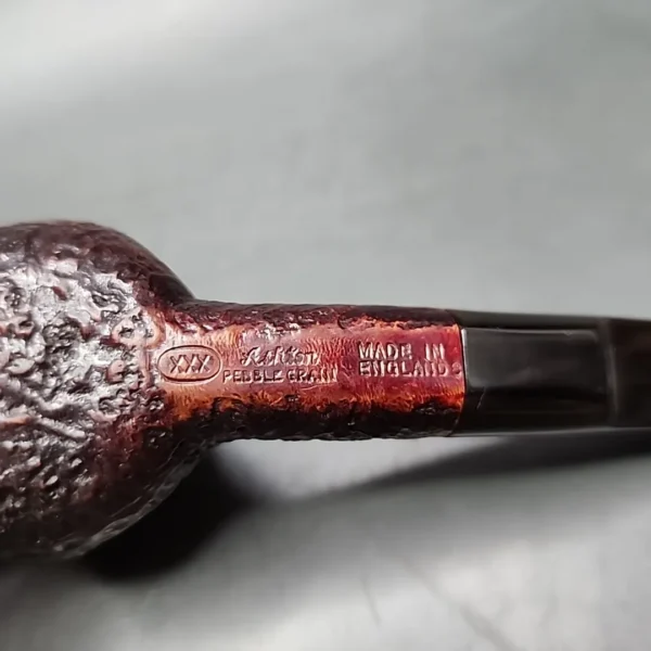 1988 Ashton Pebble Grain XXX Panel Billiard Estate Briar Pipe, English Estates - Image 10
