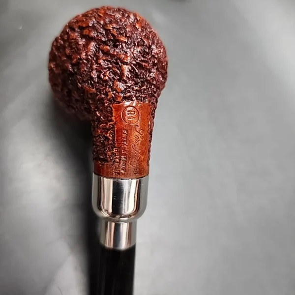 Ser Jacopo R1 Rusticated Bent Egg Estate Briar Pipe, Italian Estates - Image 10