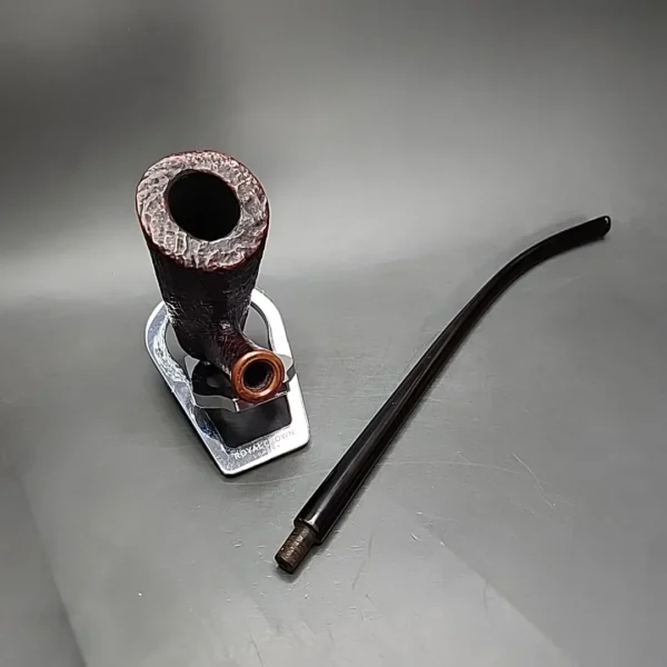 WO Larsen Sandblasted Churchwarden Sitter Estate Briar Pipe, Danish Estates - Image 10