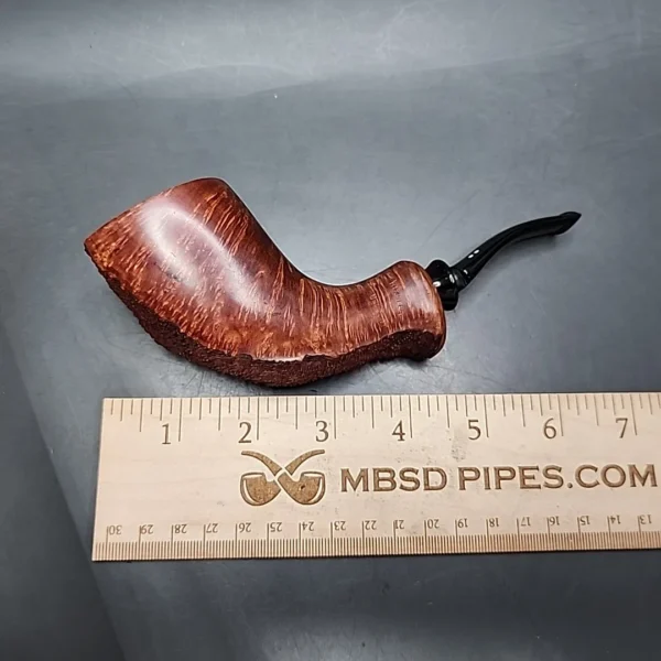 2001 Clarence Mickles Freehand Horn Handmade Estate Briar Pipe, Unsmoked - Image 10