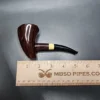 Pipe Tristan Smooth Drunken Poker Sitter Handmade Briar Pipe, New - Image 10