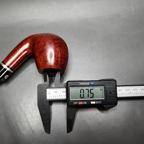 Thomas Cristiano Smooth Bent Brandy Estate Briar Pipe, Unsmoked - Image 10