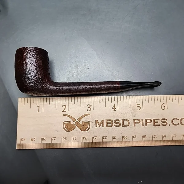 Sasieni 4 Dot Ruff Root Dark Sandblasted Canadian Estate Briar Pipe, French Estates - Image 10