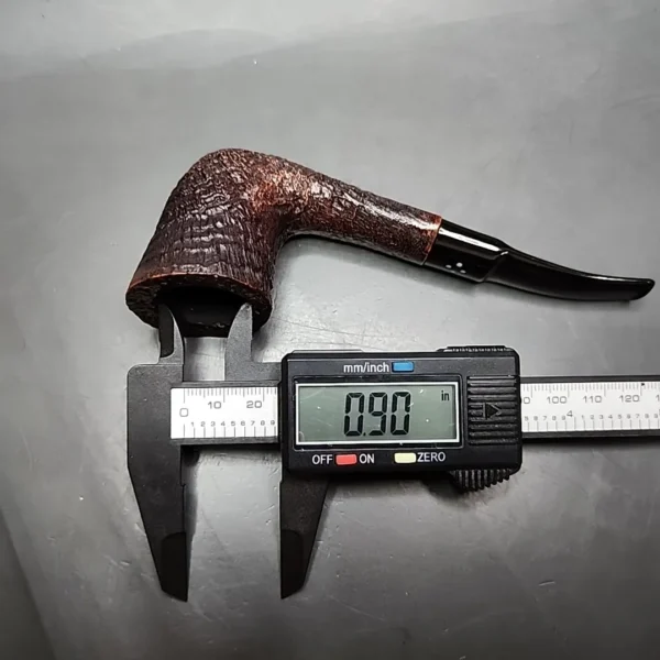 Sasieni 4 Dot Ruff Root Dark 7 Sandblasted Dublin Estate Briar Pipe, English Estates - Image 10