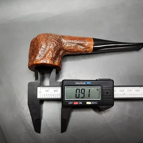 Mincer Era Custom-Bilt Rusticated Pot Estate Briar Pipe, American Estates - Image 10