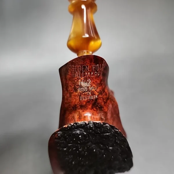 Preben Holm Hallmark H2 Smooth Freehand Estate Briar Pipe, Unsmoked - Image 10