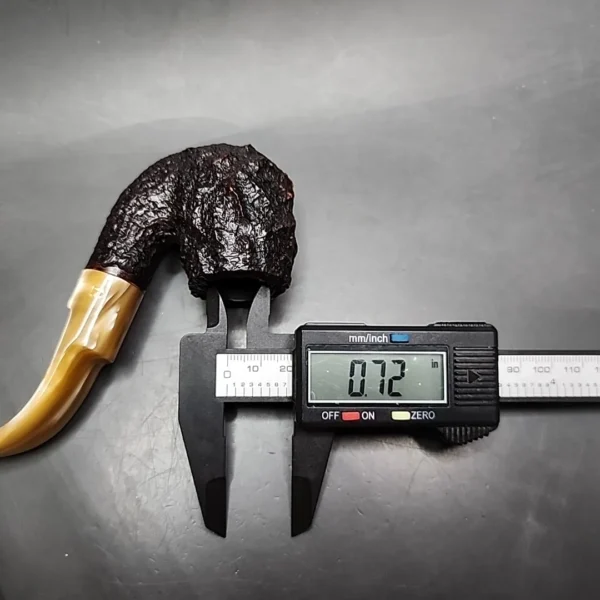 Savinelli Estella Rusticated Oom Paul Estate Briar Pipe, Unsmoked - Image 10