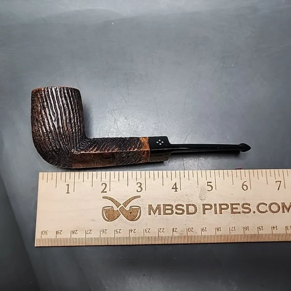Sasieni Four Dot Rustic Perth Estate Briar Pipe, English Estates - Image 10