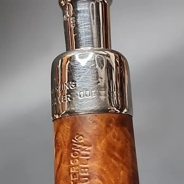 Peterson Spigot Natural 606 Smooth Straight Pot Estate Briar Pipe, Irish Estates - Image 10