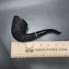 2001 Steve Weiner XL Rusticated Bent Dublin Estate Briar Pipe, American Estates - Image 10