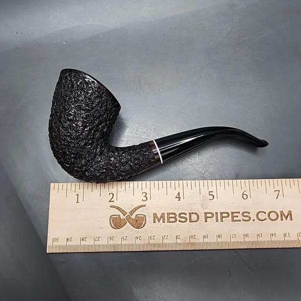 2001 Steve Weiner XL Rusticated Bent Dublin Estate Briar Pipe, American Estates - Image 10