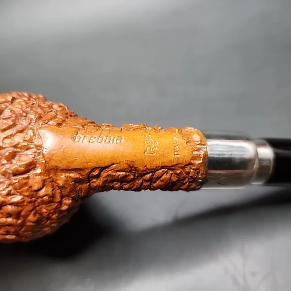 Brebbia First Light Rusticated Billiard Estate Briar Pipe, 9mm, Italian Estates - Image 10