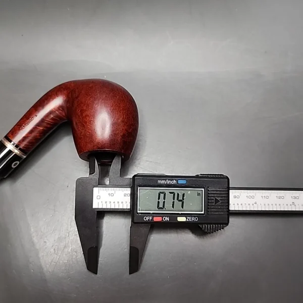 Thomas Cristiano Smooth Bent Brandy Estate Briar Pipe, Unsmoked - Image 10