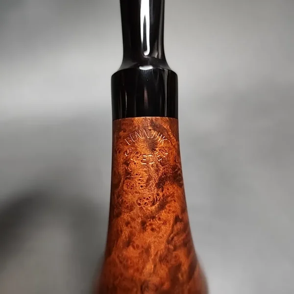 Andreas Bennwik Smooth Bent Horn Handmade Estate Briar Pipe, Unsmoked - Image 9