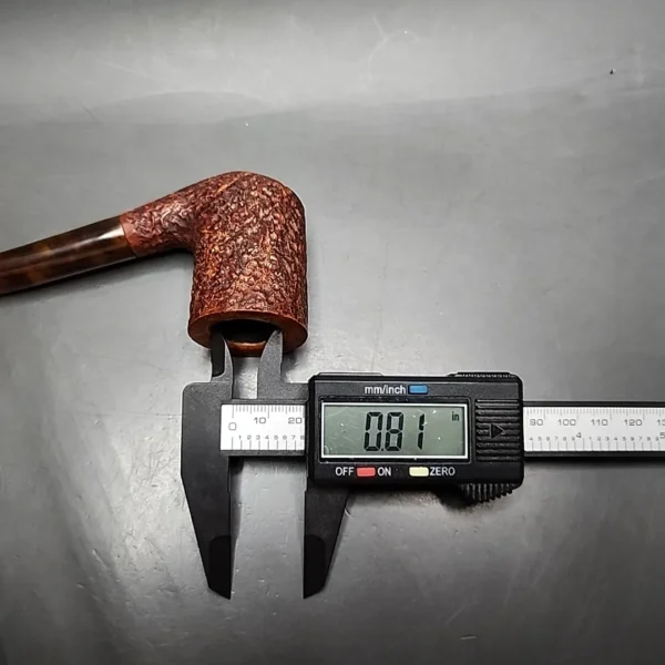 Dave Neeb Rusticated Dublin Handmade Briar Pipe, New - Image 10